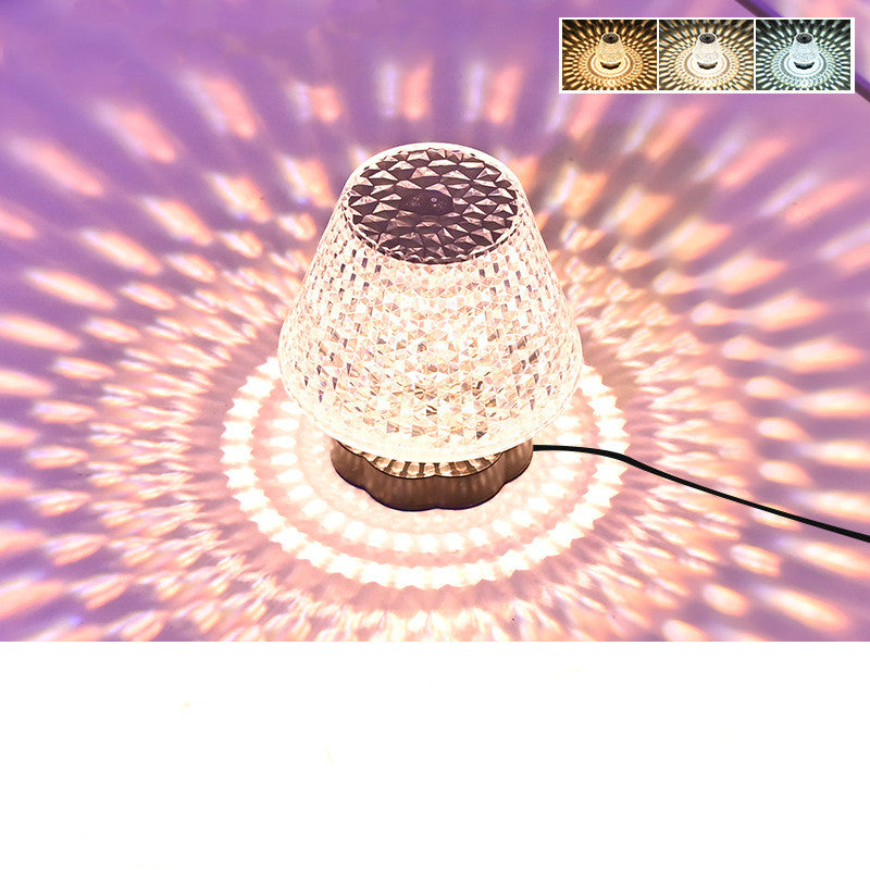 Diamond Crystal Lamp Table Light